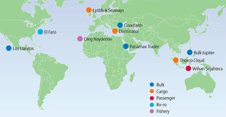 ТОП-10 крупнейших морских убытков в 2015